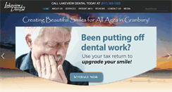 Desktop Screenshot of lakeview-dental.com