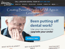 Tablet Screenshot of lakeview-dental.com